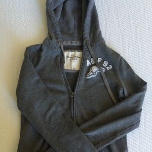 Abercrombie & Finch grey hoodie jacket